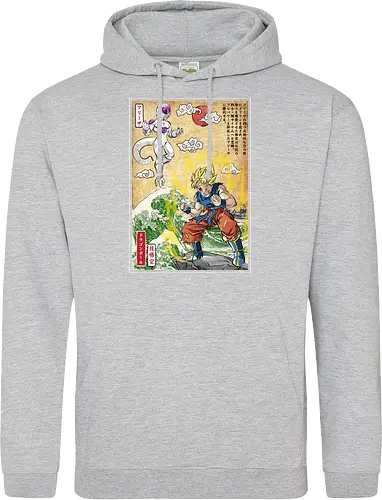 Battle on planet Namek woodblock
