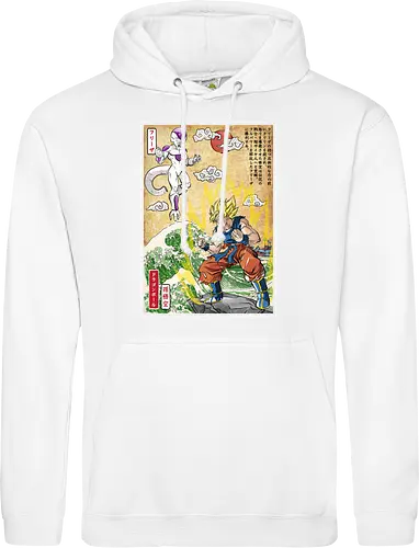 Battle on planet Namek woodblock