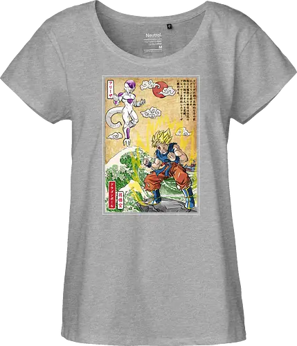 Battle on planet Namek woodblock