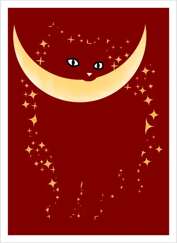 Cat Moon Stars
