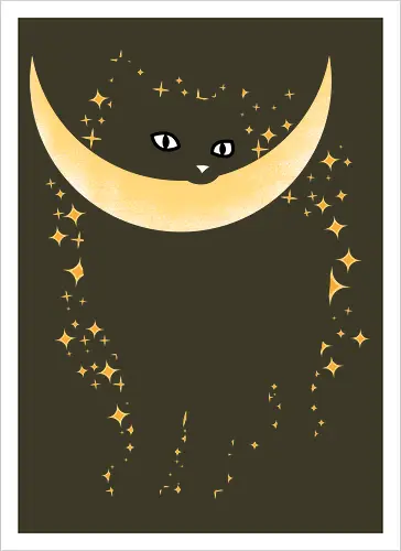 Cat Moon Stars