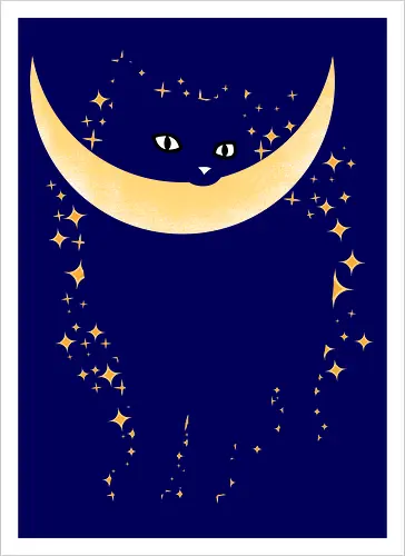 Cat Moon Stars