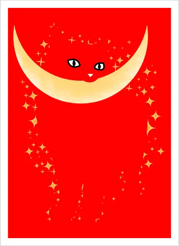 Cat Moon Stars