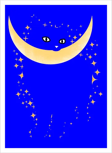 Cat Moon Stars