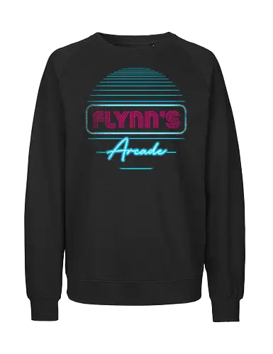 Flynns Arcade - Flynn's Arcade, flynns, retro, gaming - Fairtrade Sweatshirt