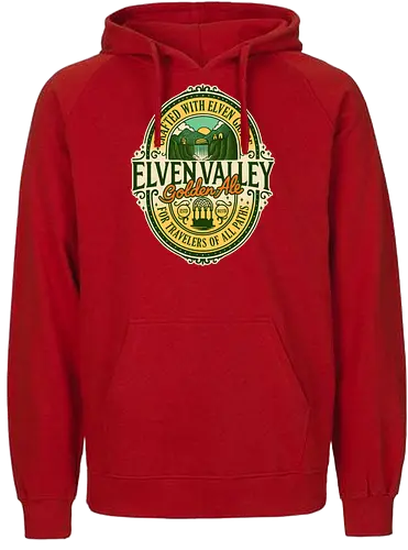 Elven Valley Golden Ale - fantasy, alcohol, beer, books, brew, elf, elven, gaming, geek, medieval, movies, party, retro, rpg, vintage - Fairtrade Hoodie