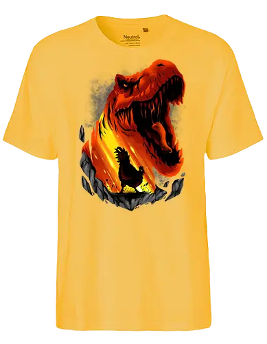 chicken dream  - dino, dinosaur, animal, beast, wild, alien, ghost, scifi, ufo, science, supranatural, chicken, trex - Fairtrade T-Shirt