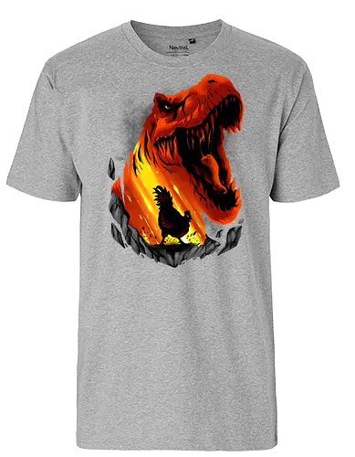 chicken dream  - dino, dinosaur, animal, beast, wild, alien, ghost, scifi, ufo, science, supranatural, chicken, trex - Fairtrade T-Shirt