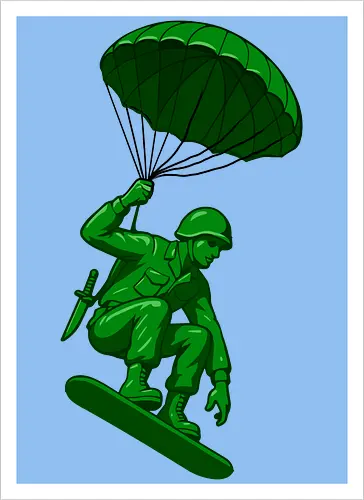green toy soldier