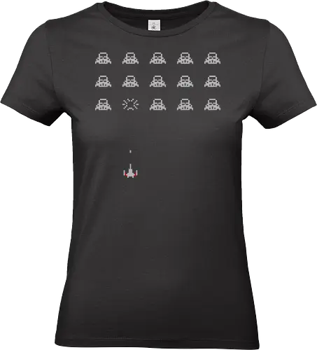 In-Vaders  - gamer, 70s, 80s, 8bit, arcade, game, games, gaming, pixel, retro, space, video game, vintage, arcade games, invaders - Standard T-Shirt (Women)