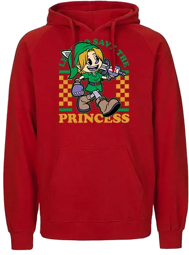 Game Mascot Fantasy Elf - Classic, Video Games, Video Game, Game, Games, Gamer, Mascot, Retro, Vintage, Retro Vintage, Retro Gamer, Retro Cartoon, Adventure, Fantasy, Princess - Fairtrade Hoodie