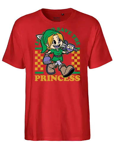 Game Mascot Fantasy Elf - Classic, Video Games, Video Game, Game, Games, Gamer, Mascot, Retro, Vintage, Retro Vintage, Retro Gamer, Retro Cartoon, Adventure, Fantasy, Princess - Fairtrade T-Shirt