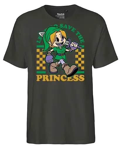Game Mascot Fantasy Elf - Classic, Video Games, Video Game, Game, Games, Gamer, Mascot, Retro, Vintage, Retro Vintage, Retro Gamer, Retro Cartoon, Adventure, Fantasy, Princess - Fairtrade T-Shirt