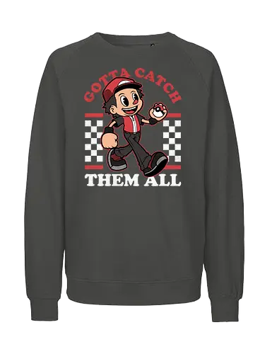 Game Mascot Monster Trainer - Video Games, Video Game, Game, Games, Gamer, Mascot, Retro, Vintage, Retro Vintage, Retro Gamer, Retro Cartoon, Fantasy, Adventure, Monster, Trainer, Training, Fighting, Fight, Classic - Fairtrade Sweatshirt
