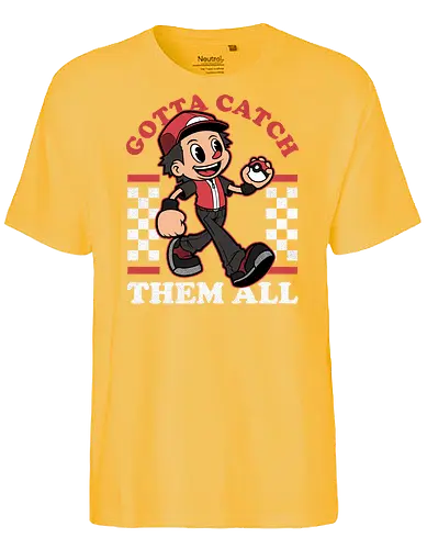 Game Mascot Monster Trainer - Video Games, Video Game, Game, Games, Gamer, Mascot, Retro, Vintage, Retro Vintage, Retro Gamer, Retro Cartoon, Fantasy, Adventure, Monster, Trainer, Training, Fighting, Fight, Classic - Fairtrade T-Shirt