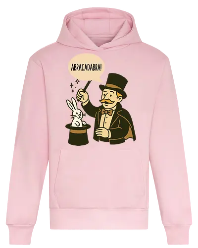 abracadabra - magician, rabbit, top hat, magic trick, wand, abracadabra, whimsical, performer, vintage - Heavyweight Hoodie