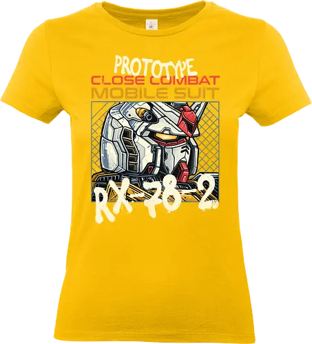 Close Combat Mobile Suit - science fiction, Anime, animated, Japanese, mecha, robots, machine, giant - Standard T-Shirt (Women)