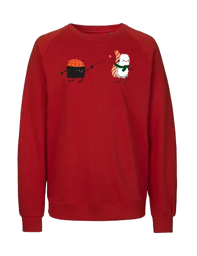 Sushi Streit - sushi, Japan, cute, kawaii, streit, humor, lustig, nigiri, food - Fairtrade Sweatshirt