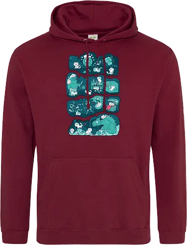 Dungeon Kittens - RPGArt, FantasyIllustration, DungeonCrawl, CuteFantasy, rpg, Pen and Paper, Katzen, fantasy katzen, Pen and paper, RPG, gaming, fantasy, D20, 20 sided dice - Standard Hoodie