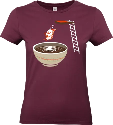 Sushi im Pool - lustig, sushi, nigiri, Sojasoße, Sommer, Pool, Japan, Kawaii, cute, Humor, schwimmen, Schwimmbad, food - Standard T-Shirt (Women)