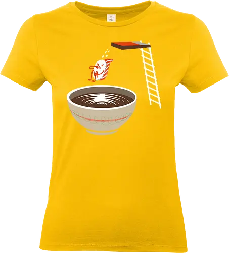Sushi im Pool - lustig, sushi, nigiri, Sojasoße, Sommer, Pool, Japan, Kawaii, cute, Humor, schwimmen, Schwimmbad, food - Standard T-Shirt (Women)