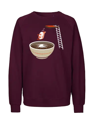 Sushi im Pool - lustig, sushi, nigiri, Sojasoße, Sommer, Pool, Japan, Kawaii, cute, Humor, schwimmen, Schwimmbad, food - Fairtrade Sweatshirt