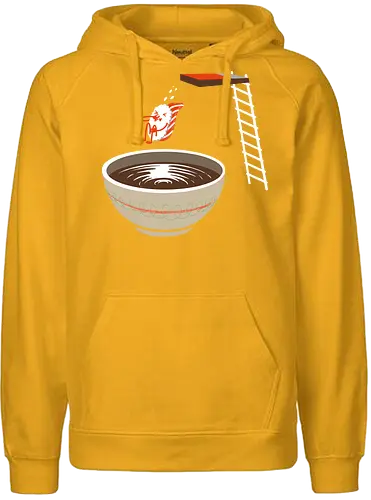 Sushi im Pool - lustig, sushi, nigiri, Sojasoße, Sommer, Pool, Japan, Kawaii, cute, Humor, schwimmen, Schwimmbad, food - Fairtrade Hoodie