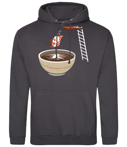 Sushi im Pool - lustig, sushi, nigiri, Sojasoße, Sommer, Pool, Japan, Kawaii, cute, Humor, schwimmen, Schwimmbad, food - Standard Hoodie