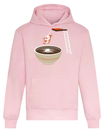 Sushi im Pool - lustig, sushi, nigiri, Sojasoße, Sommer, Pool, Japan, Kawaii, cute, Humor, schwimmen, Schwimmbad, food - Heavyweight Hoodie