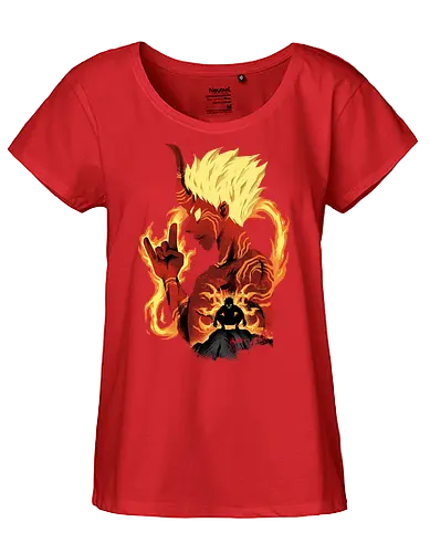 banshoman shadows - anime, manga, god of flame, flame, shinra, fire force, cool - Fairtrade Girl Shirt