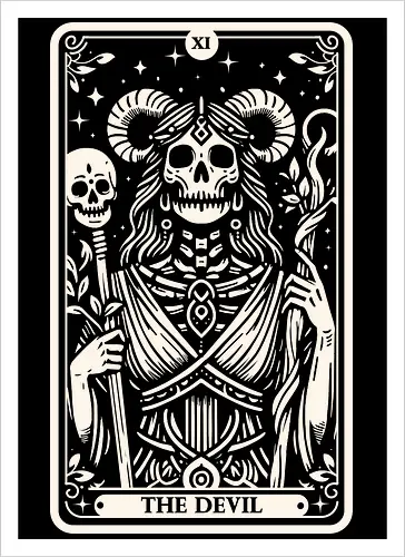 The Devil Tarot Skull