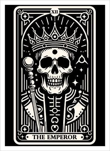 The Emperor Tarot Skull