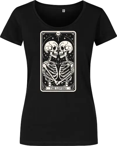 The Lovers Tarot Skull
