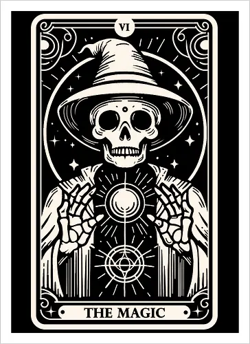 The Magic Tarot Skull