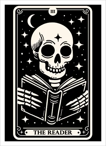 The Reader Tarot Skull