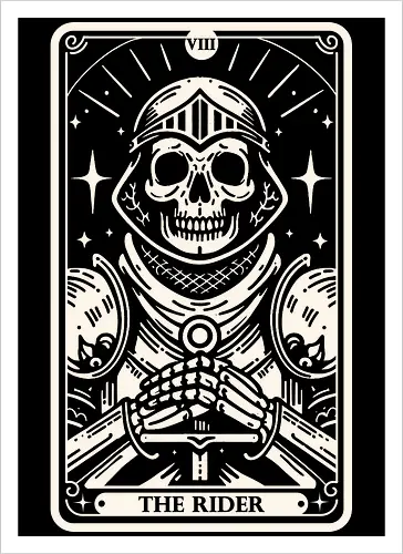 The Rider Tarot Skull