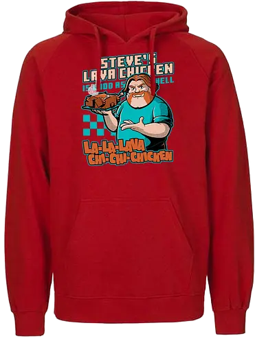 Game Lava Chicken - Games, Game, Video Games, Video Game, Movie, Chicken, Fast Food, Food, Restaurant, Adventure, Fantasy, Chubby, Fun, Funny - Fairtrade Hoodie