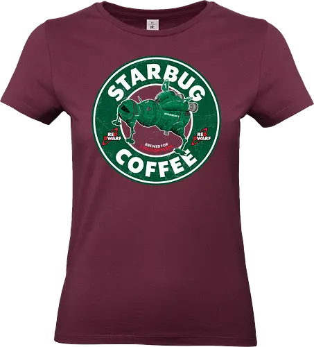 Starbug Coffee - rRed dwarf, starbug, coffee, Coffee, lister, Rimmer, cat, krypton, funny, British - Standard T-Shirt (Women)
