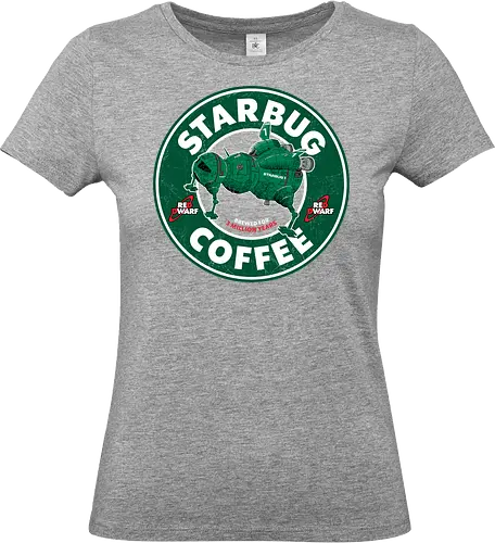 Starbug Coffee - rRed dwarf, starbug, coffee, Coffee, lister, Rimmer, cat, krypton, funny, British - Standard T-Shirt (Women)