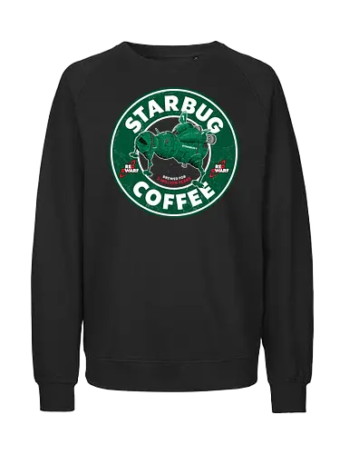 Starbug Coffee - rRed dwarf, starbug, coffee, Coffee, lister, Rimmer, cat, krypton, funny, British - Fairtrade Sweatshirt