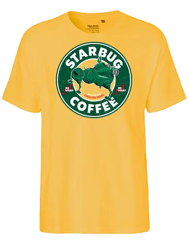 Starbug Coffee - rRed dwarf, starbug, coffee, Coffee, lister, Rimmer, cat, krypton, funny, British - Fairtrade T-Shirt