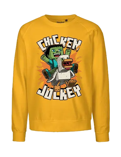 Chicken Kid Cube Game - Internet, Adventure, Create, Chicken Run, Chicken, Fight, Fun, Funny, Cute, Kid, Zombie, Death, Quote, Jockey, Games, Game, Video Games, Video Game, Movies, Movie, Fantasy, Memes, Meme - Fairtrade Sweatshirt