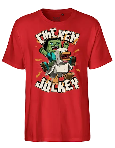 Chicken Kid Cube Game - Internet, Adventure, Create, Chicken Run, Chicken, Fight, Fun, Funny, Cute, Kid, Zombie, Death, Quote, Jockey, Games, Game, Video Games, Video Game, Movies, Movie, Fantasy, Memes, Meme - Fairtrade T-Shirt
