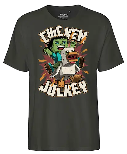 Chicken Kid Cube Game - Internet, Adventure, Create, Chicken Run, Chicken, Fight, Fun, Funny, Cute, Kid, Zombie, Death, Quote, Jockey, Games, Game, Video Games, Video Game, Movies, Movie, Fantasy, Memes, Meme - Fairtrade T-Shirt