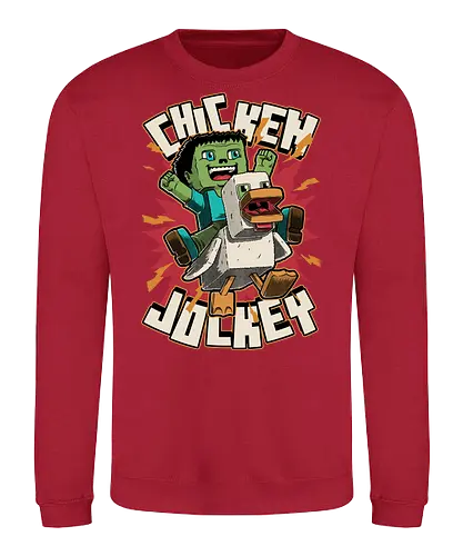 Chicken Kid Cube Game - Internet, Adventure, Create, Chicken Run, Chicken, Fight, Fun, Funny, Cute, Kid, Zombie, Death, Quote, Jockey, Games, Game, Video Games, Video Game, Movies, Movie, Fantasy, Memes, Meme - Sweatshirt
