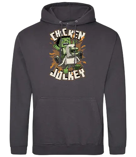 Chicken Kid Cube Game - Green - Games, Game, Video Games, Video Game, Movies, Movie, Fantasy, Memes, Meme, Internet, Adventure, Create, Chicken Run, Chicken, Fight, Fun, Funny, Cute, Kid, Zombie, Death, Quote, Jockey - Standard Hoodie