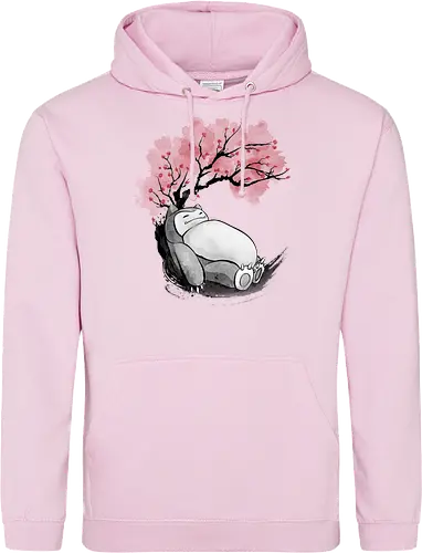 sakura sleeping sumi e