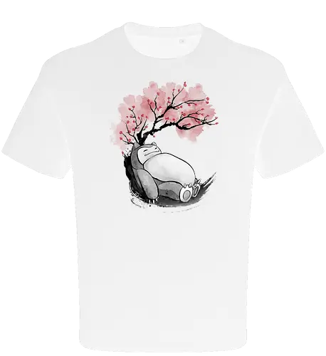 sakura sleeping sumi e