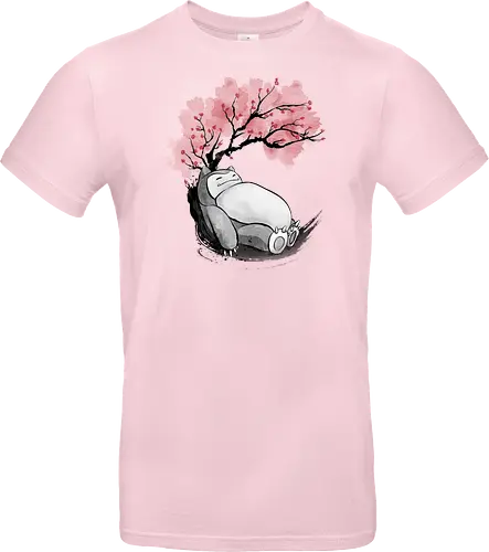 sakura sleeping sumi e