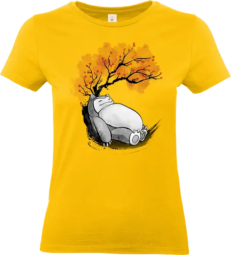 sakura sleeping sumi e - anime, manga, japan, japanese art - Standard T-Shirt (Women)